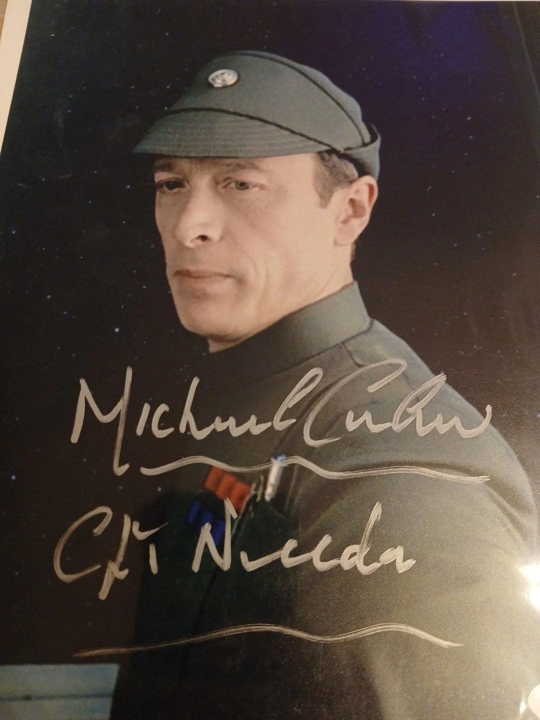 Michael Culver — Star Wars - Michael Culver Autographed signed "Captain Needa" 8X10 photo JSA COA, изображение 3