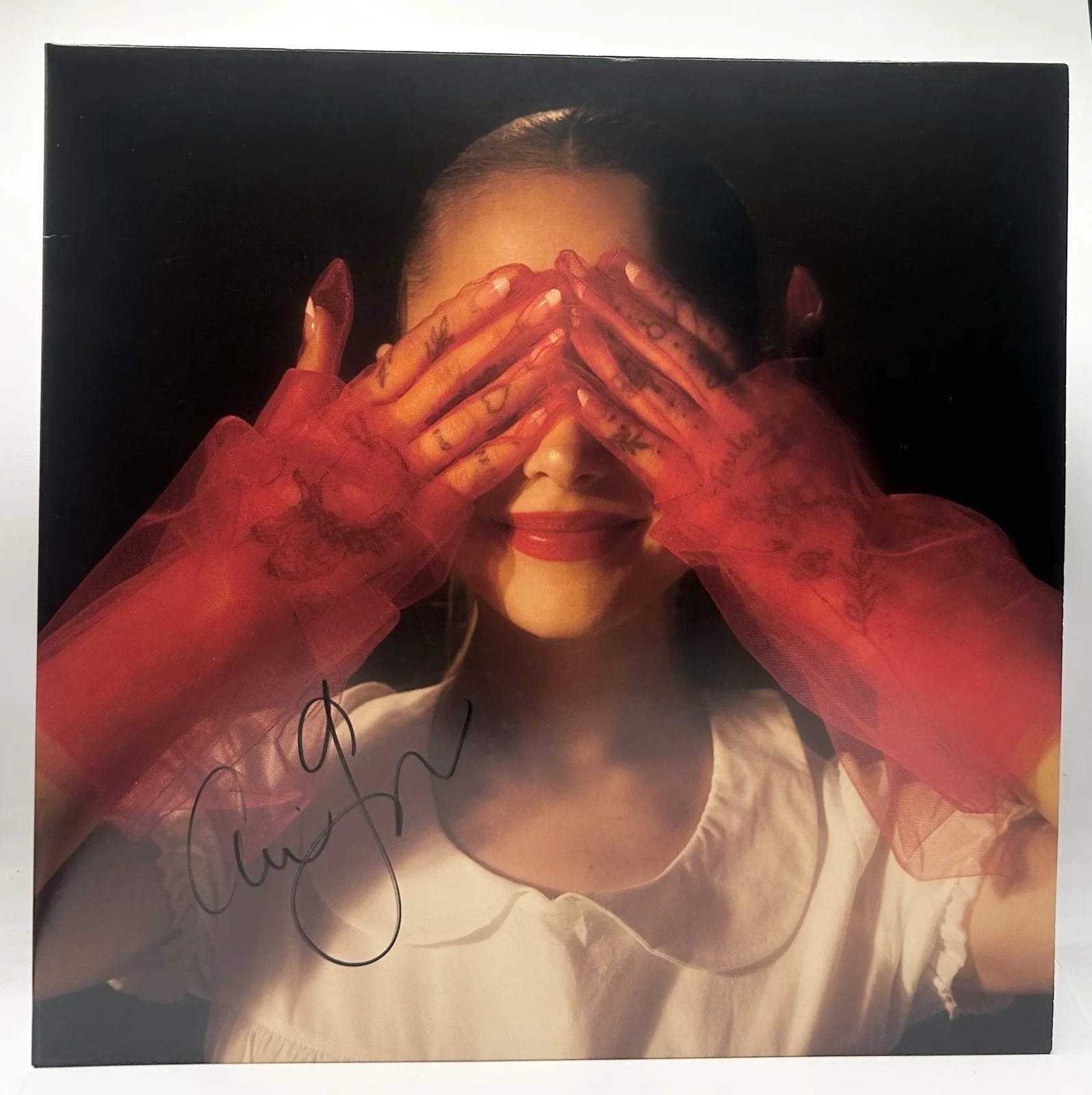 Ariana Grande Signed Eternal Sunshine Vinyl Record Autographed Full Sig JSA COA, изображение 2