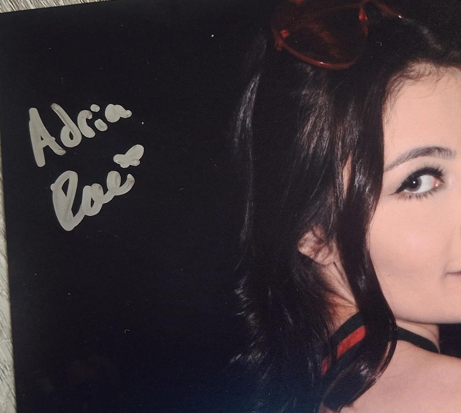 Adria RAE Signed 8x12" Original PHOTO #1 - Cheeky, image 2