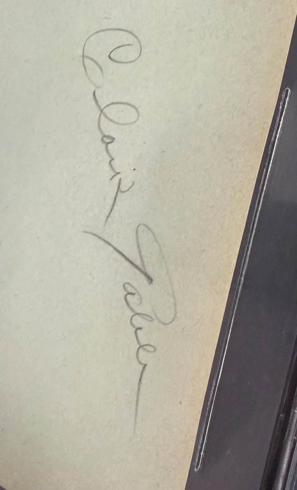 Clark Gable — CLARK GABLE Hand Signed Autograph = Authenticated & Encapsulated by Beckett!, image 3