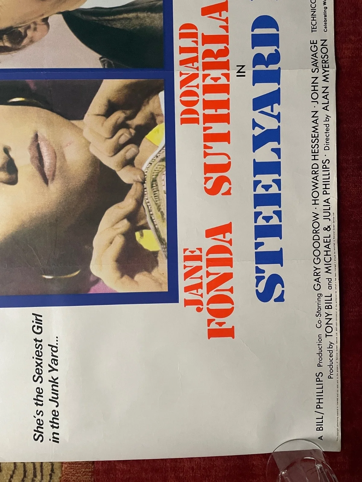 STEELYARD BLUES (1973) Original UK Quad Movie Film Poster Jane Fonda, изображение 3
