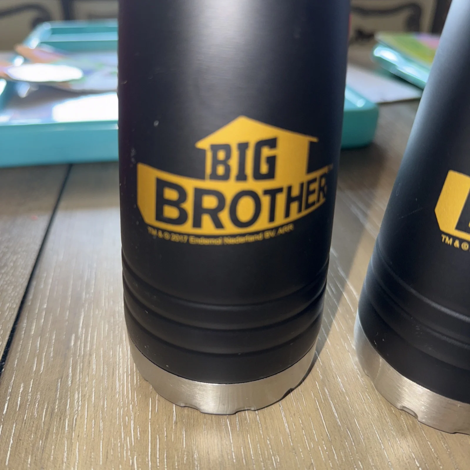 Big Brother Reality Tv CBS Two 20oz Metal Water Bottles From 2017 Brand New, изображение 2