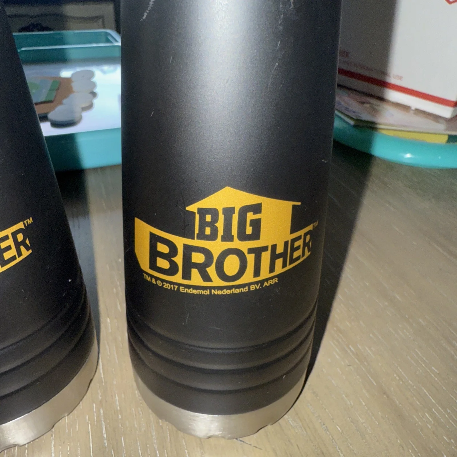 Big Brother Reality Tv CBS Two 20oz Metal Water Bottles From 2017 Brand New, изображение 3