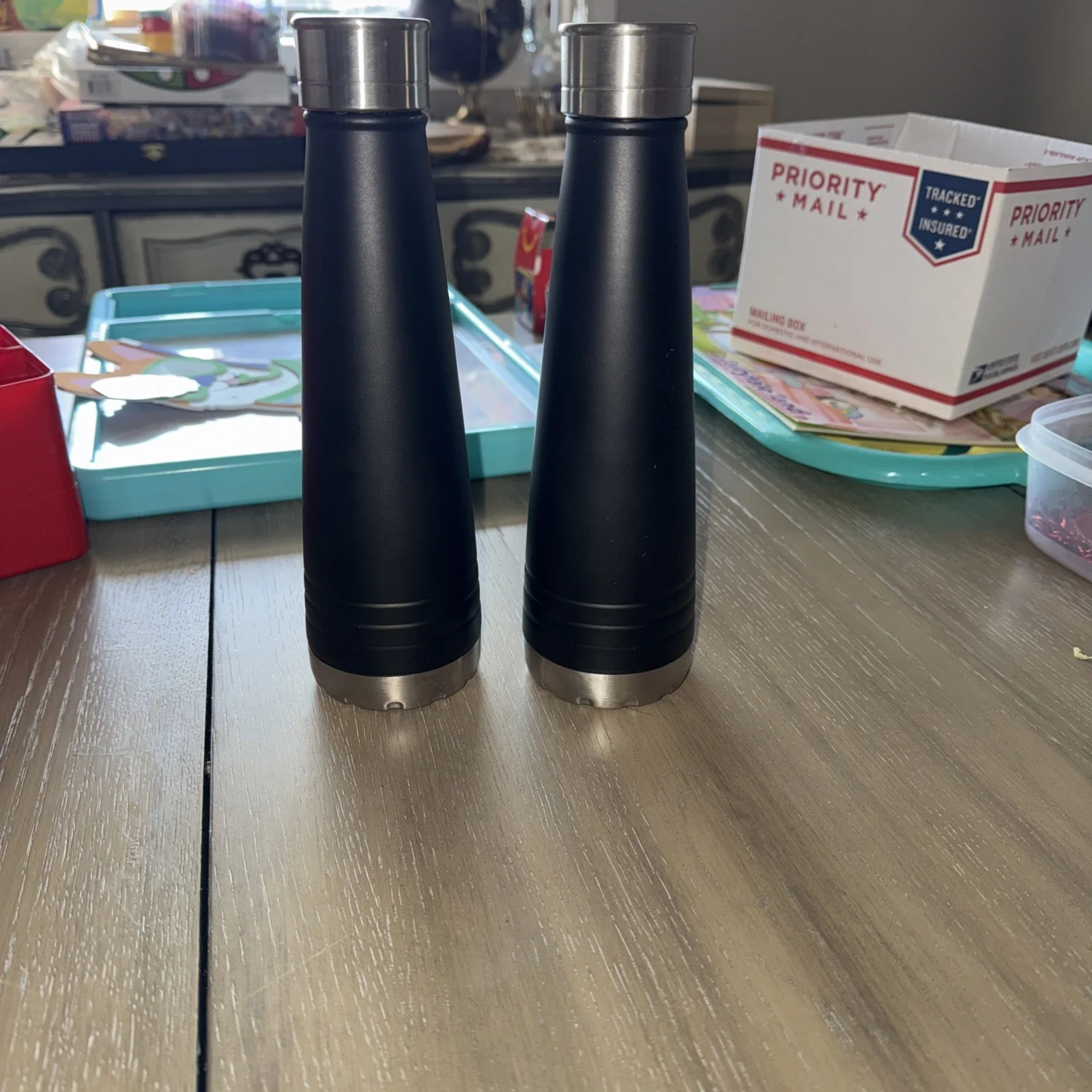 Big Brother Reality Tv CBS Two 20oz Metal Water Bottles From 2017 Brand New, изображение 4