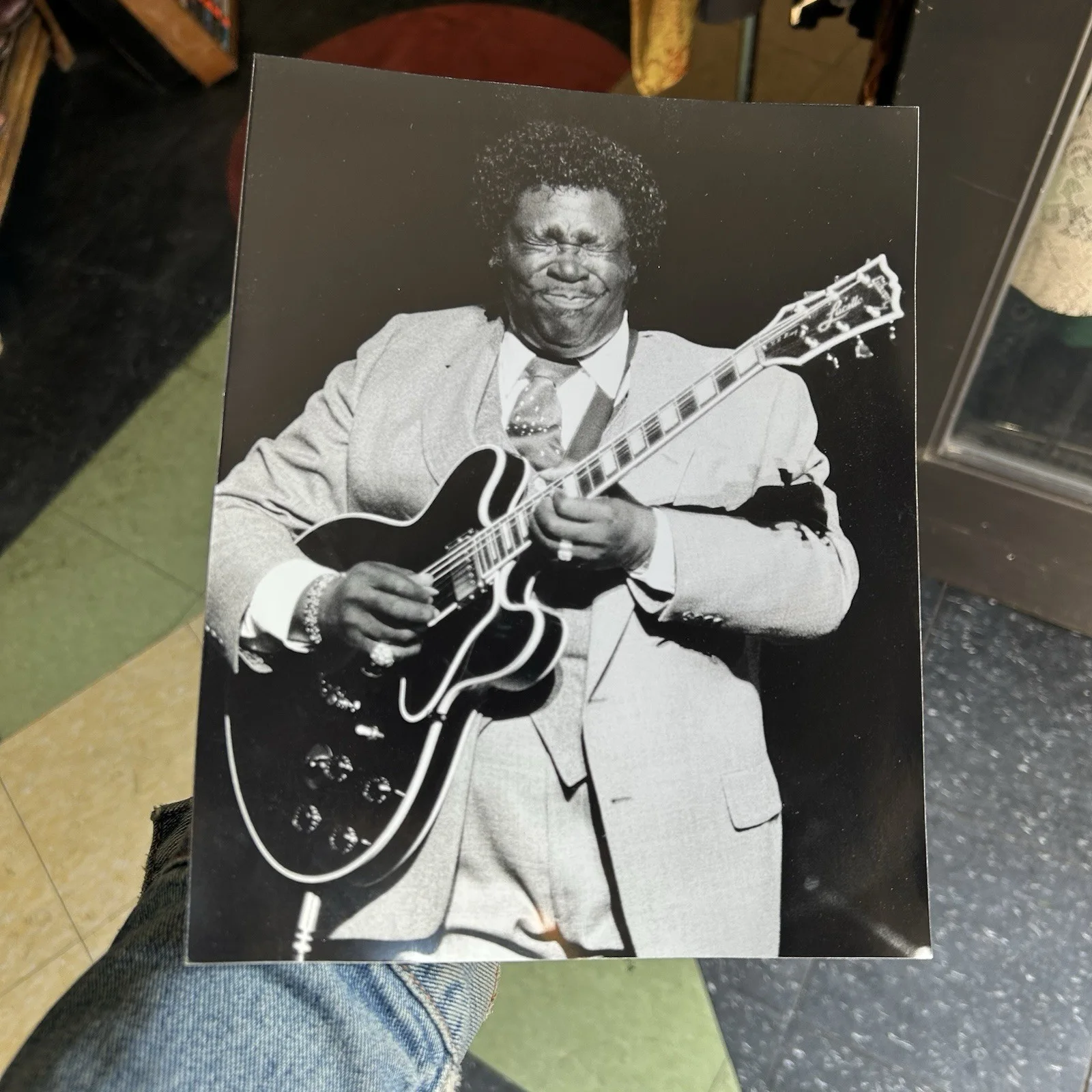 BB King ORIGINAL Black & White 8x10 Photo, изображение 2