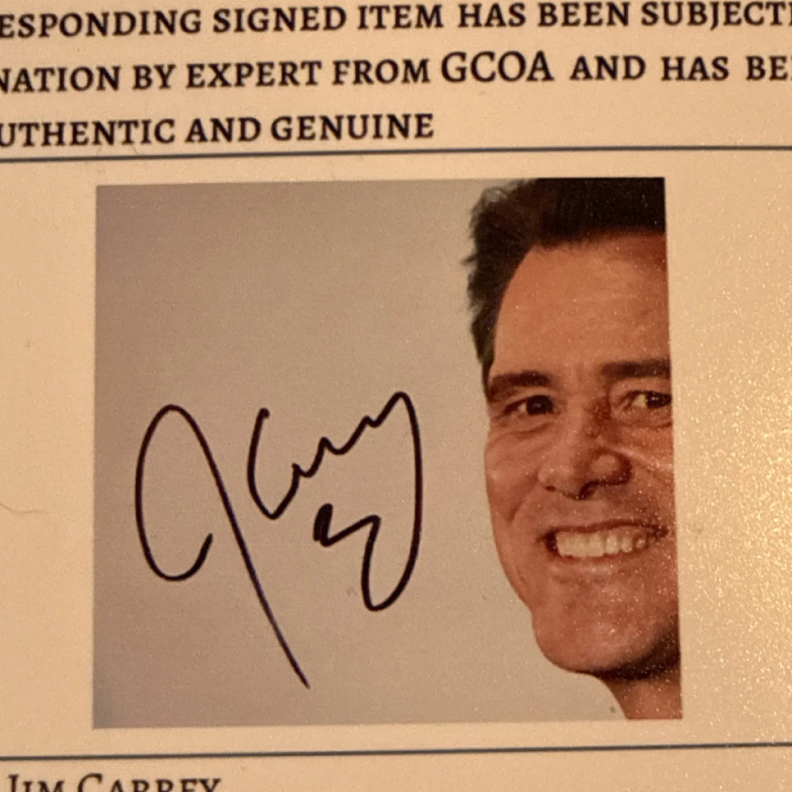 Jim Carrey — Jim Carrey Autographed Original Movies Photograph GCOA Authentication Certified, изображение 5