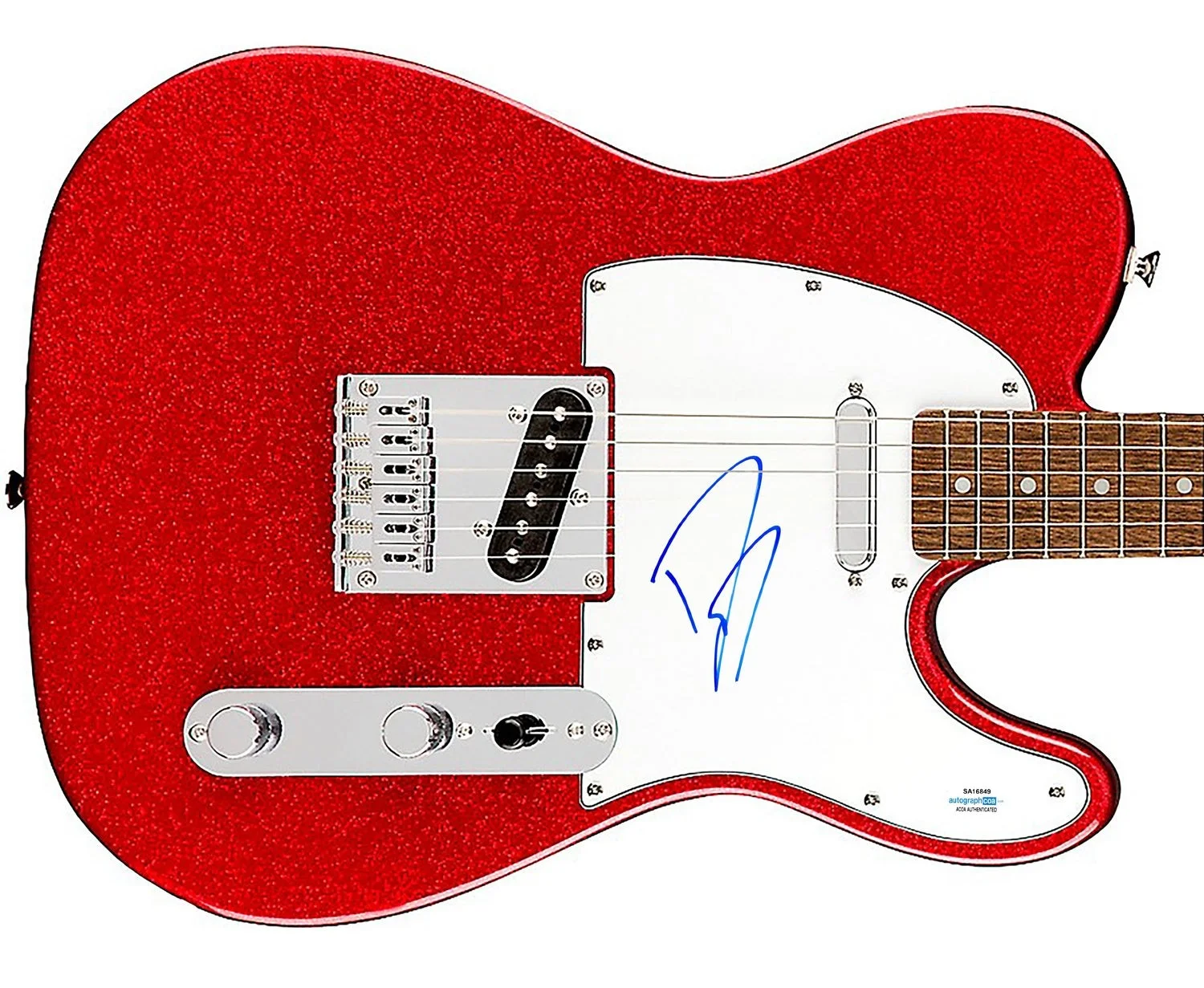Dave Grohl Signed Sparkling Red Fender Telecaster - COA & ACOA Certified, image 2