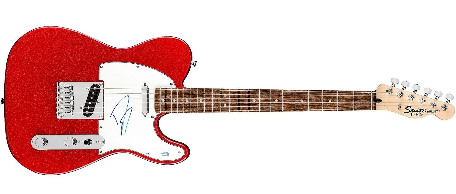 Dave Grohl Signed Sparkling Red Fender Telecaster - COA & ACOA Certified, image 3