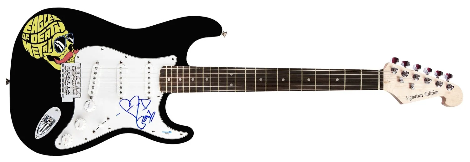 Eagles of Death Metal Jesse Hughes Autographed Custom Graphics Guitar ACOA, изображение 2