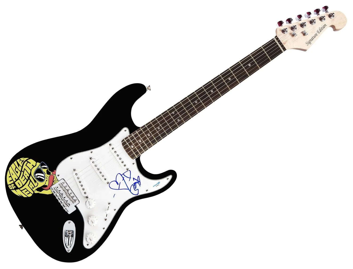 Eagles of Death Metal Jesse Hughes Autographed Custom Graphics Guitar ACOA, изображение 3