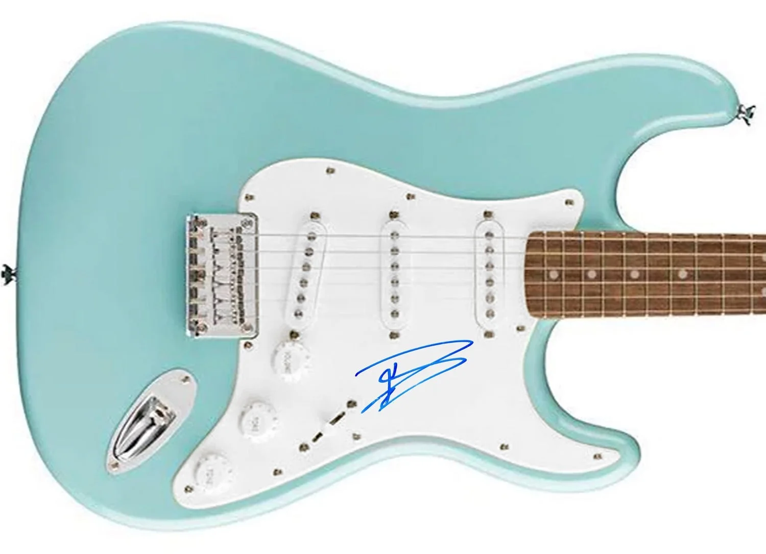 Dave Grohl Signed Lake Placid Blue Fender Stratocaster Guitar, image 2