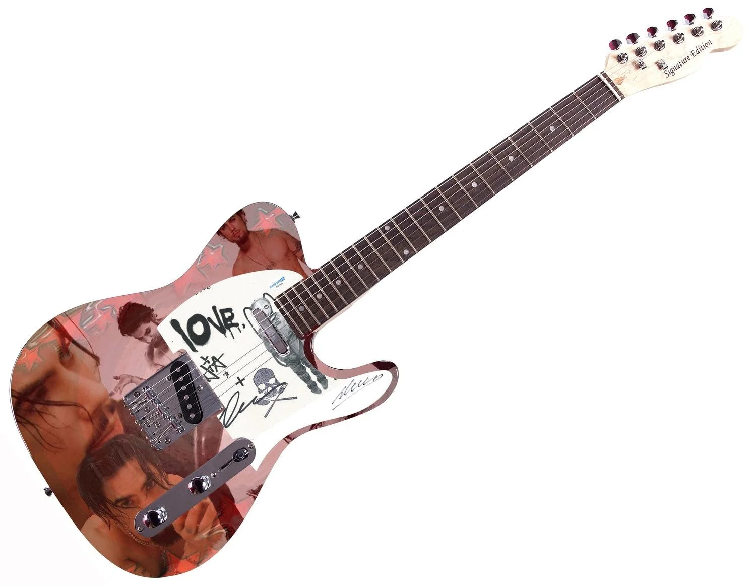 Dave Navarro Jane's Addiction Autographed Sonic Reverie Custom Graphics Guitar A, image 3