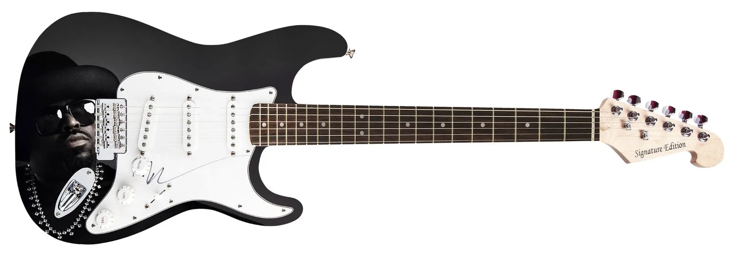 Ceelo Green Signed Custom Graphics Electric Guitar, image 2