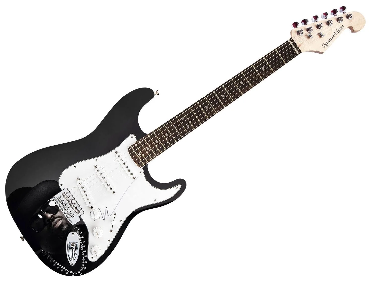 Ceelo Green Signed Custom Graphics Electric Guitar, image 3