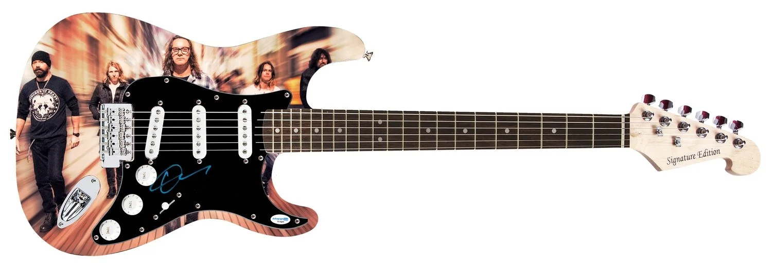 Candlebox Kevin Martin Autographed "Music In Motion" Custom Graphics Guitar ACOA, image 2