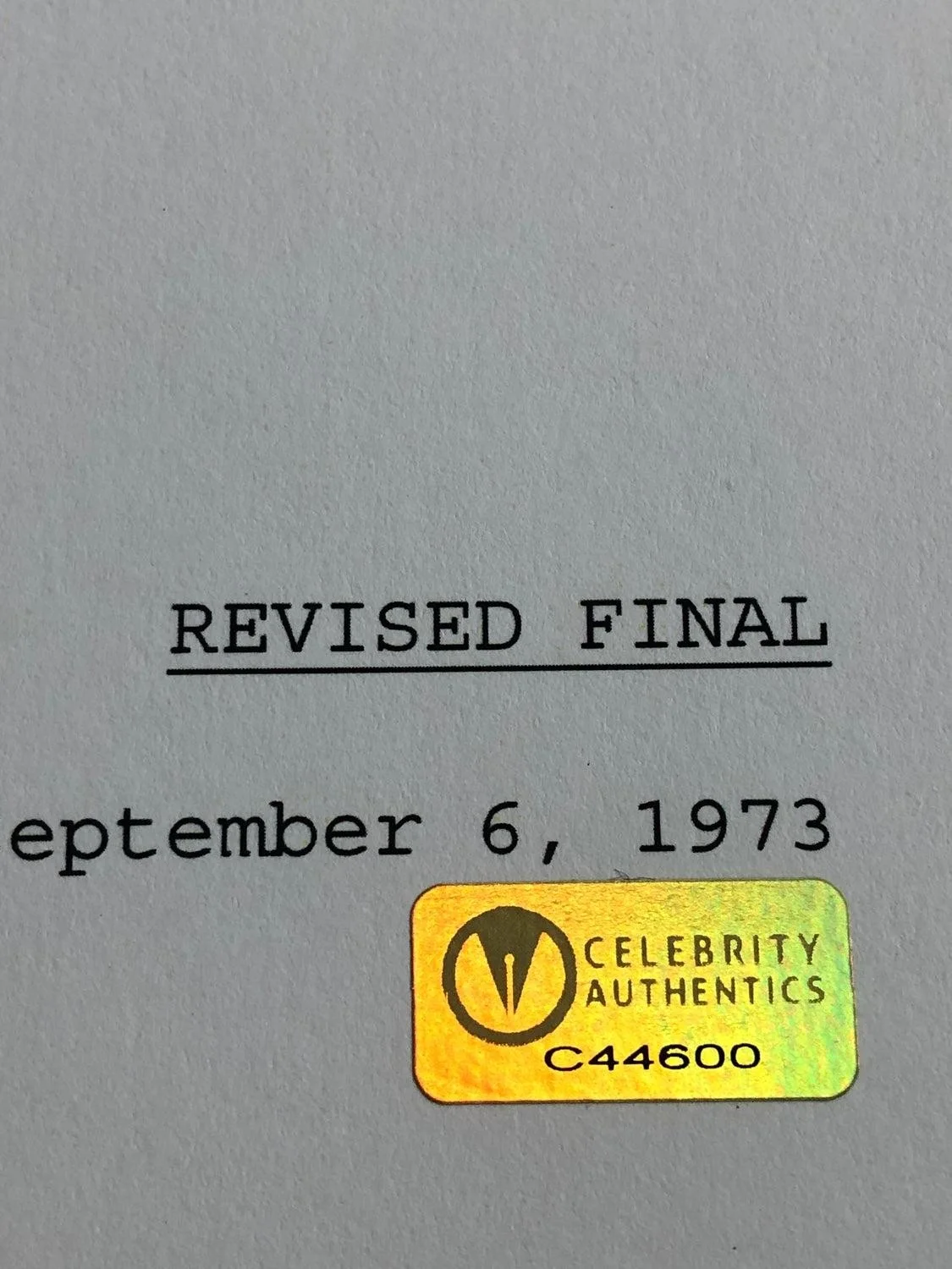 Burt Reynolds Signed The Longest Yard Script, изображение 3