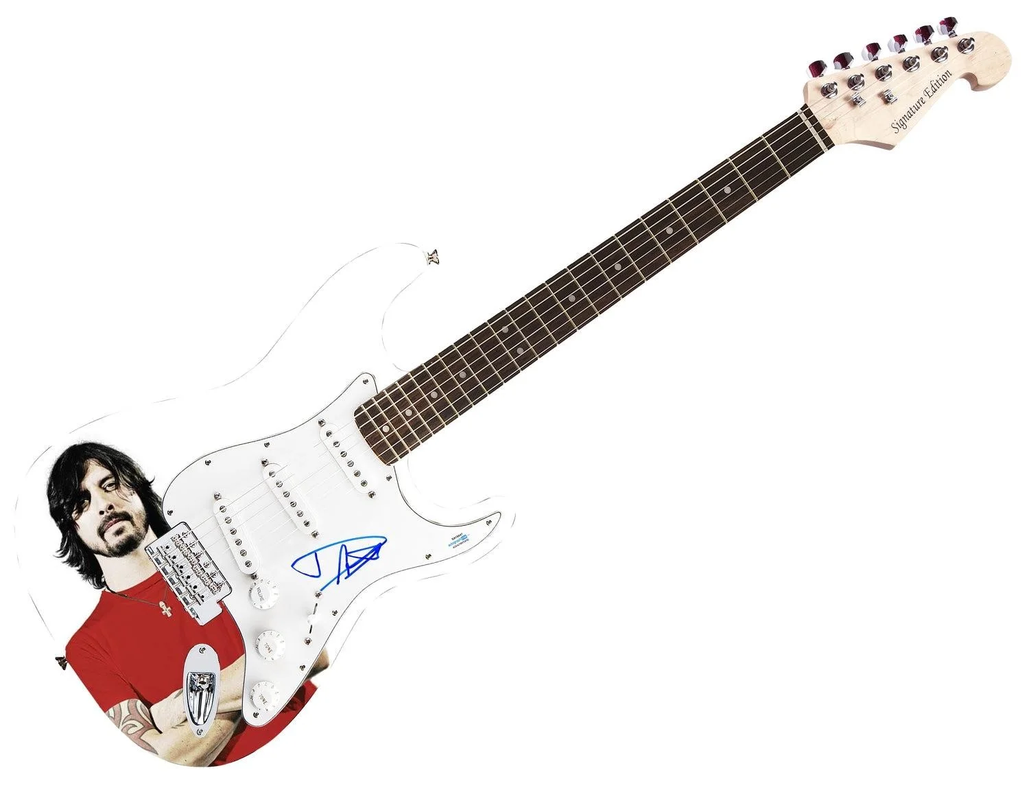 Dave Grohl Signed Guitar - Intense Custom Graphics - COA & ACOA Certified, image 3