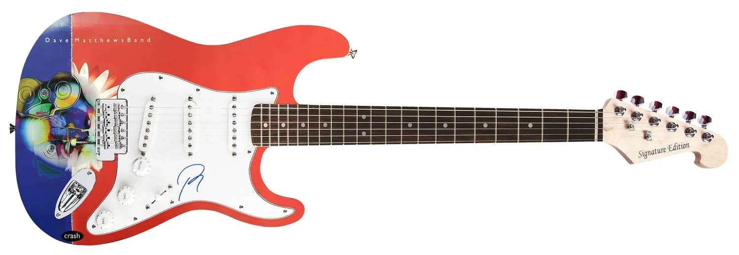 Boyd Tinsley of The Dave Matthews Band Autographed Custom Graphics Crash Guitar, изображение 2