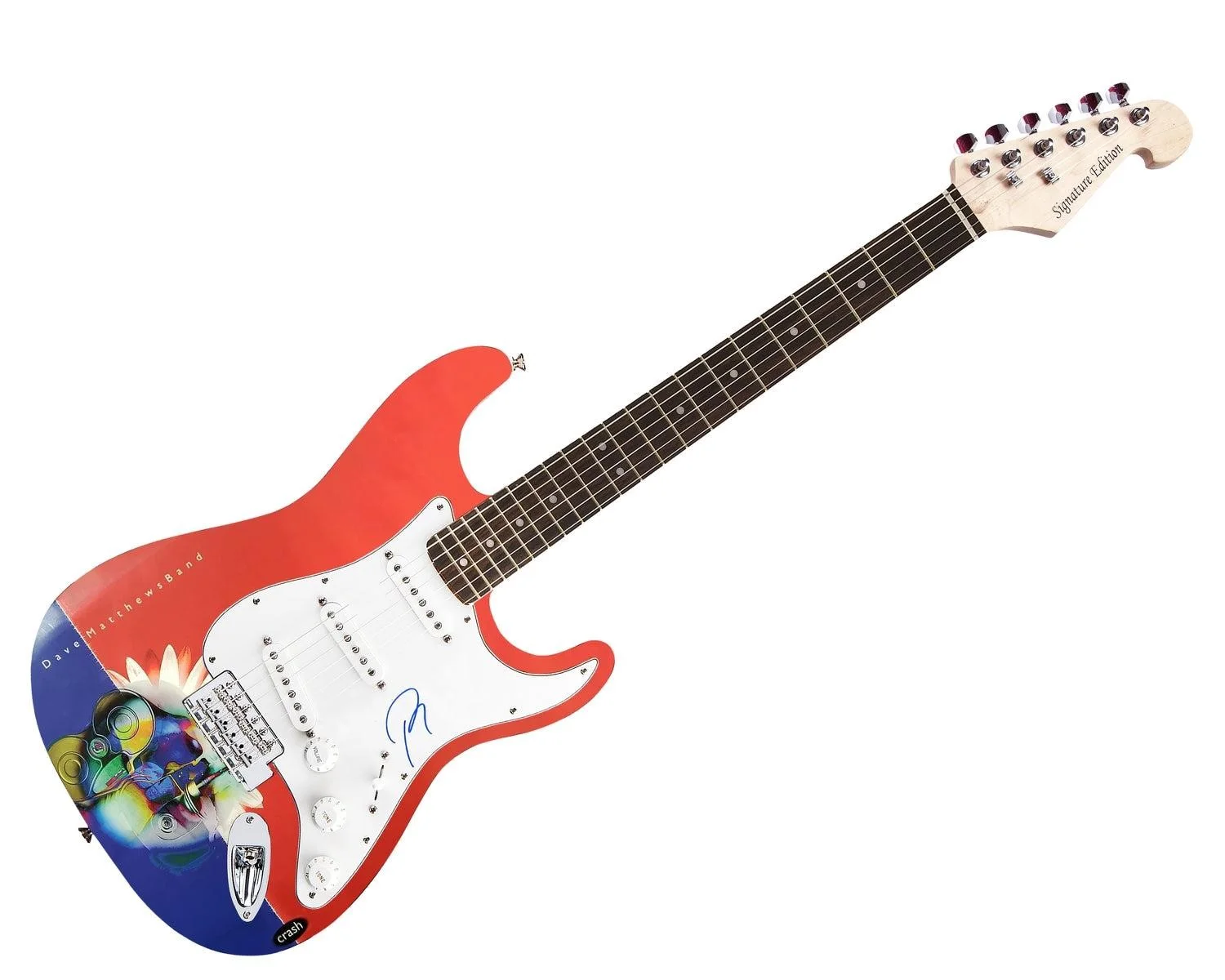Boyd Tinsley of The Dave Matthews Band Autographed Custom Graphics Crash Guitar, изображение 3