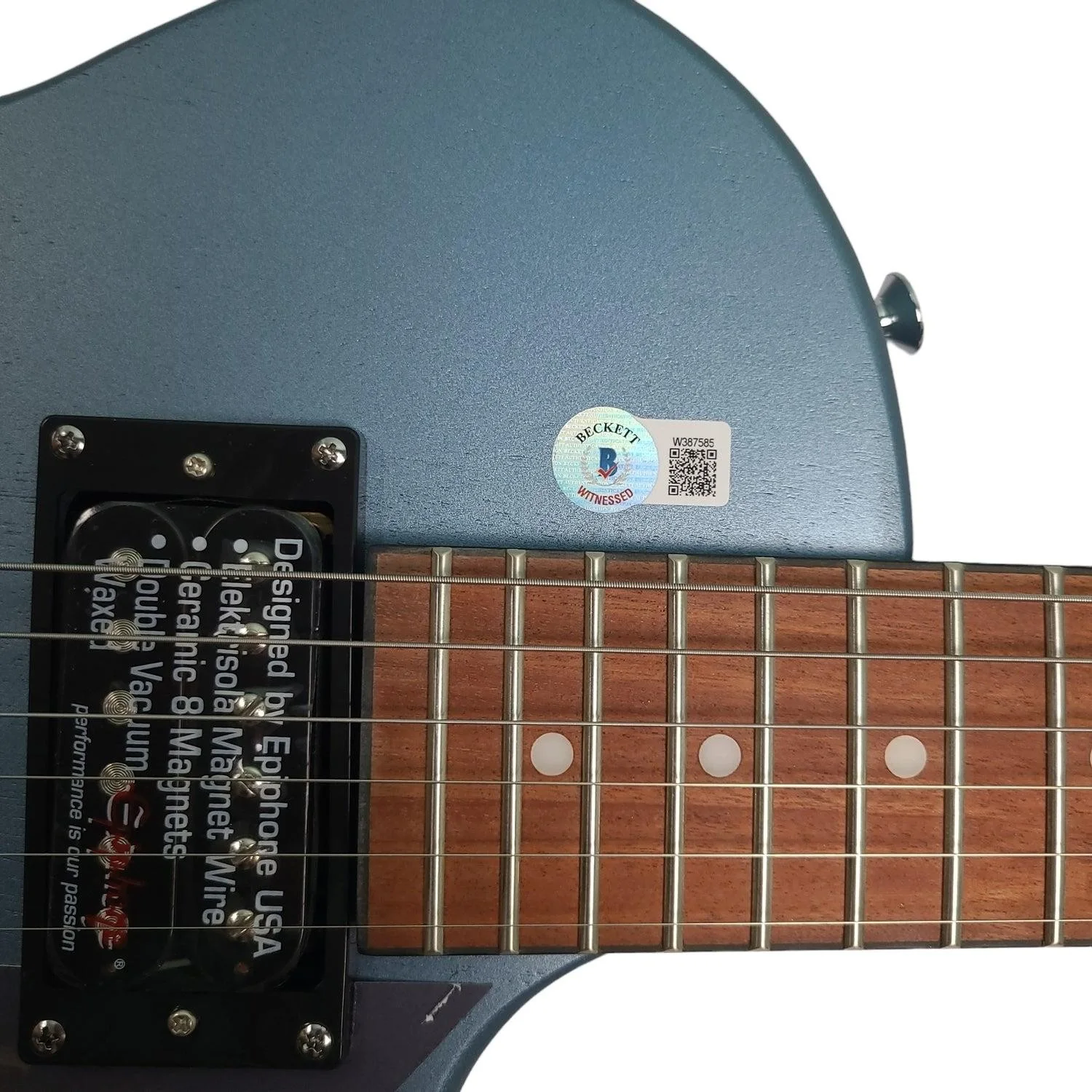 The Beach Boys Autographed Epiphone Guitar w Good Vibrations Lyrics Exact Proof, изображение 3