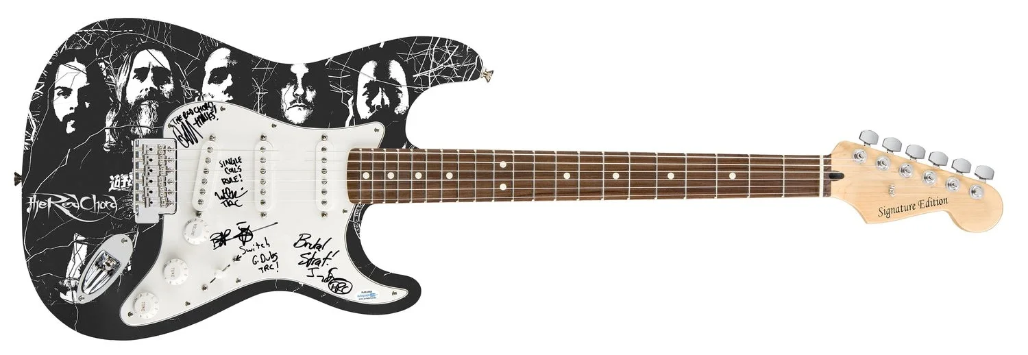 The Red Chord Signed Autographed Photo Graphics Guitar, image 2