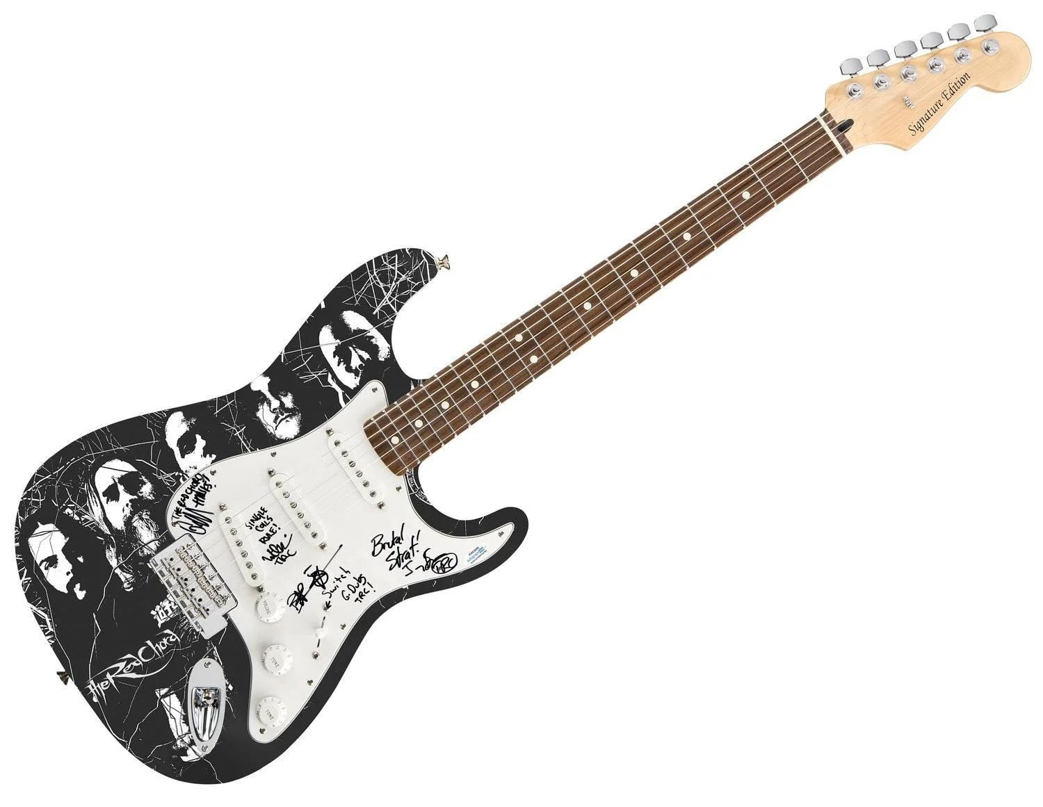 The Red Chord Signed Autographed Photo Graphics Guitar, image 3