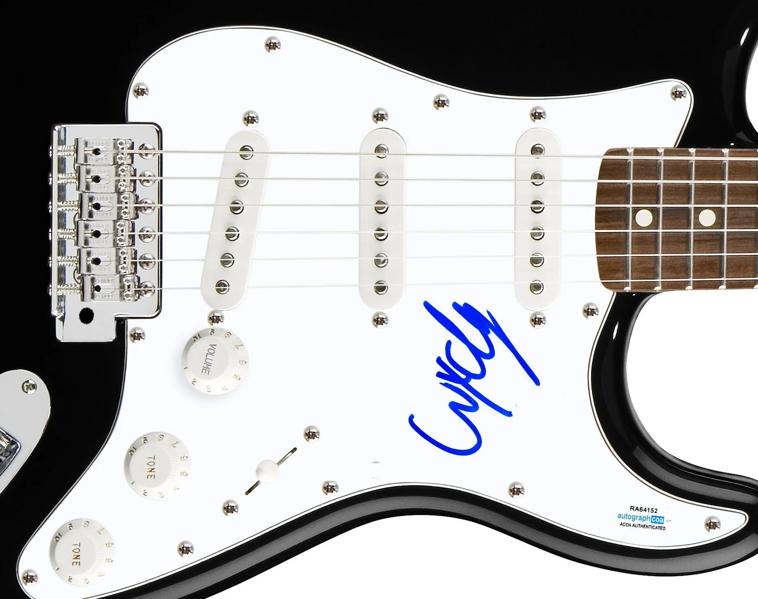 Wyclef Jean Signed Autographed Guitar The Fugees ACOA, image 2