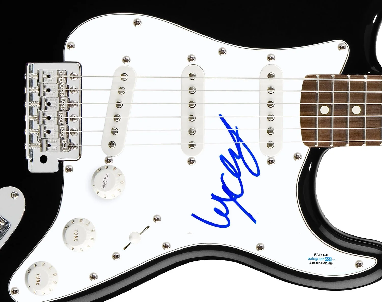 Wyclef Jean Signed Autographed Guitar The Fugees ACOA, изображение 2