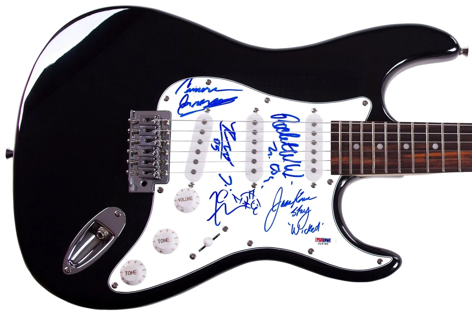 Wicked Wisdom Signed Autographed Guitar PSA, image 2