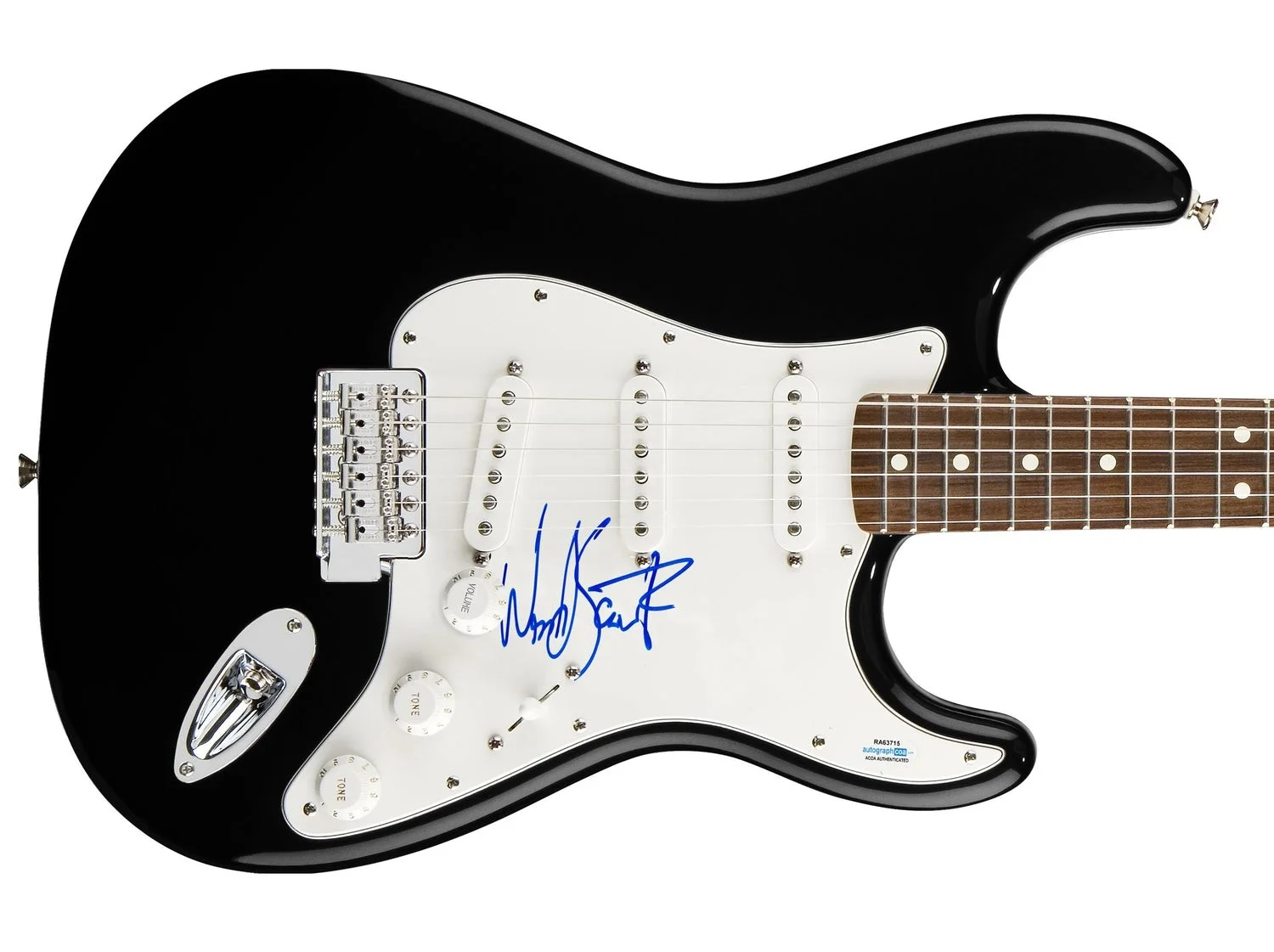 Wes Scantlin Puddle Of Mudd Signed Autographed Guitar ACOA, image 2