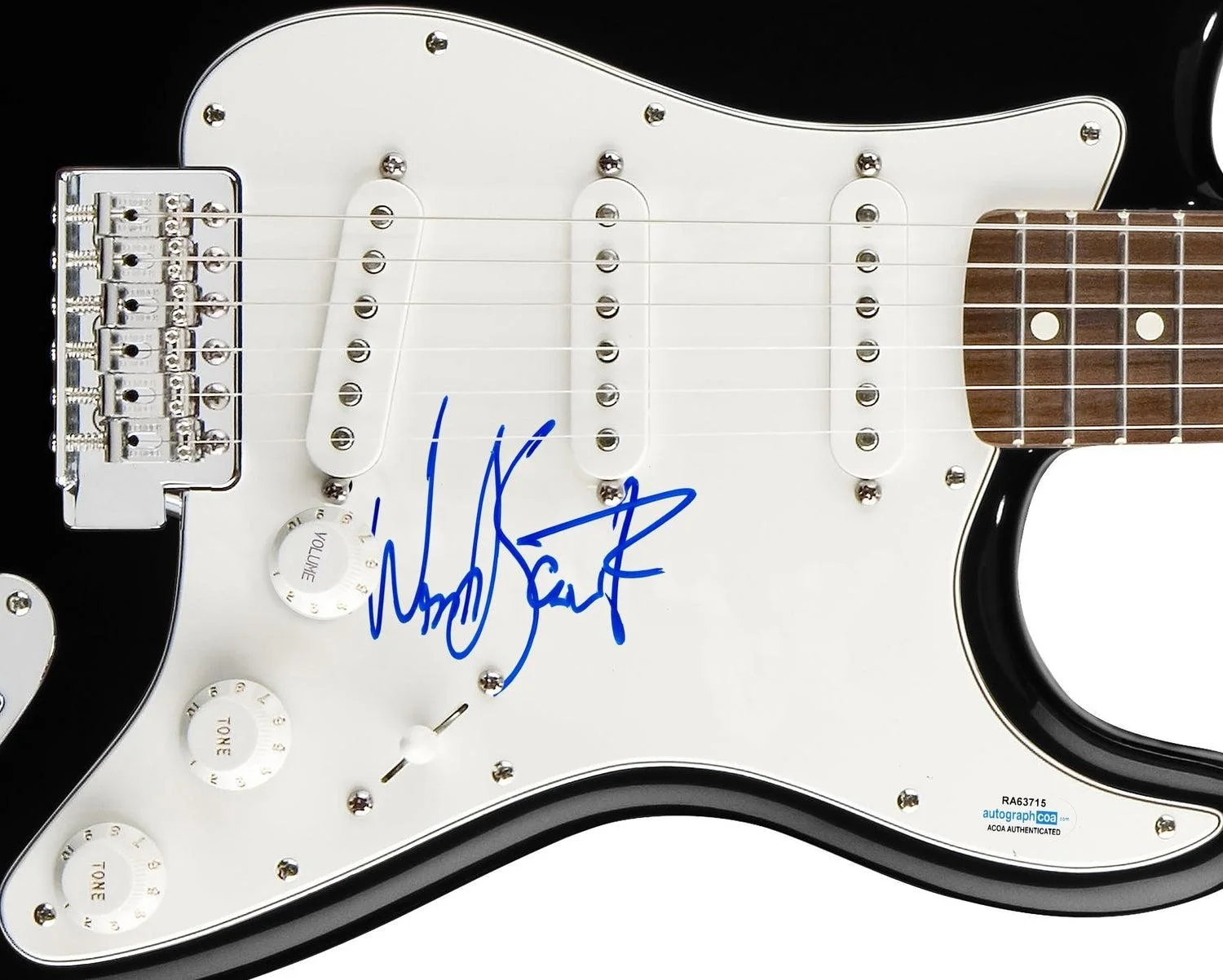 Wes Scantlin Puddle Of Mudd Signed Autographed Guitar ACOA, image 3