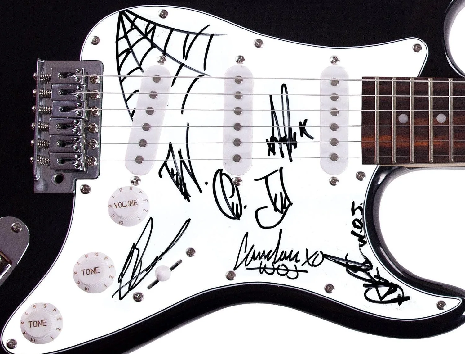 Walls Of Jericho Signed Autographed Guitar Chris Jericho WWE, изображение 3