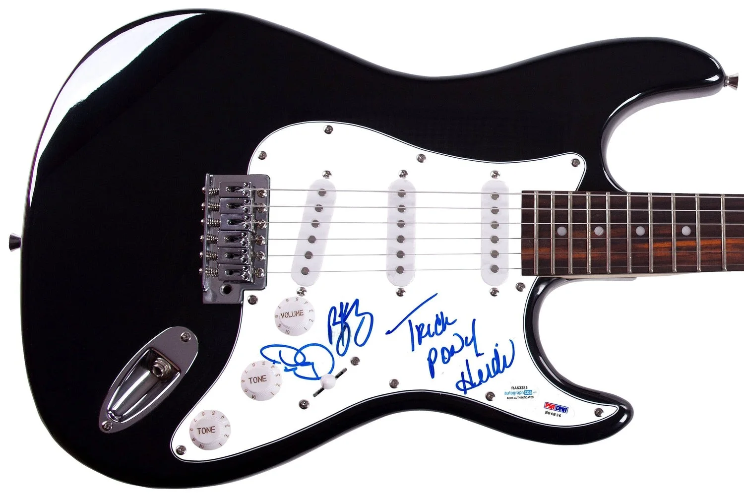 Trick Pony Signed Autographed Guitar ACOA PSA, image 2