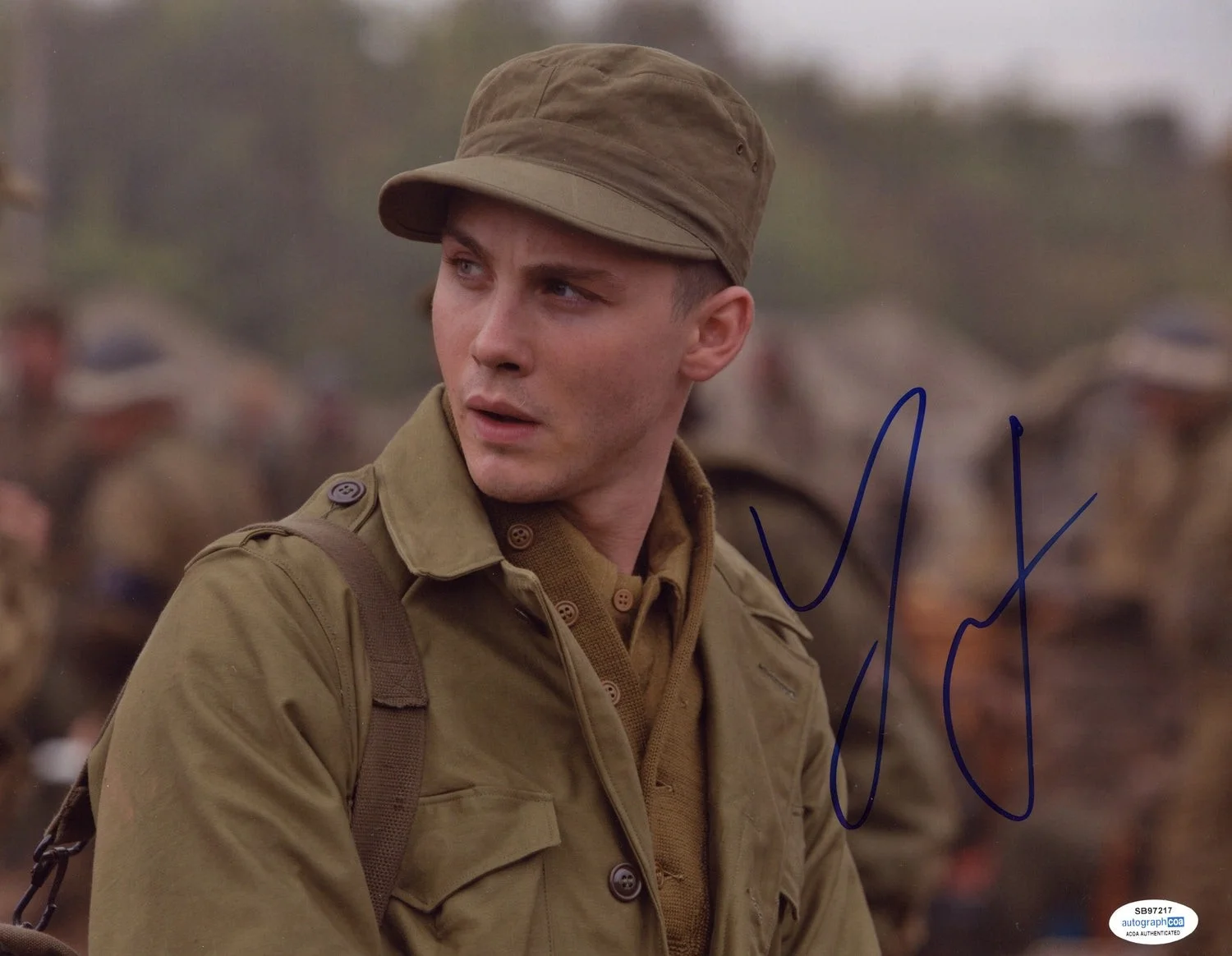 Logan Lerman Signed Autographed 11x14 The Irishman Photo ACOA, image 2