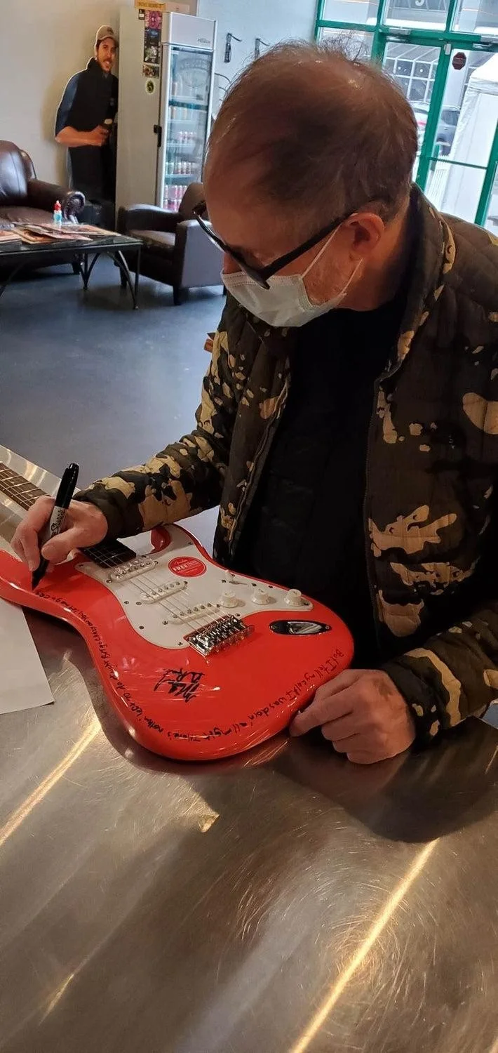 Heart Signed Fender Guitar w Crazy On You Lyrics Exact Proof JSA, image 4