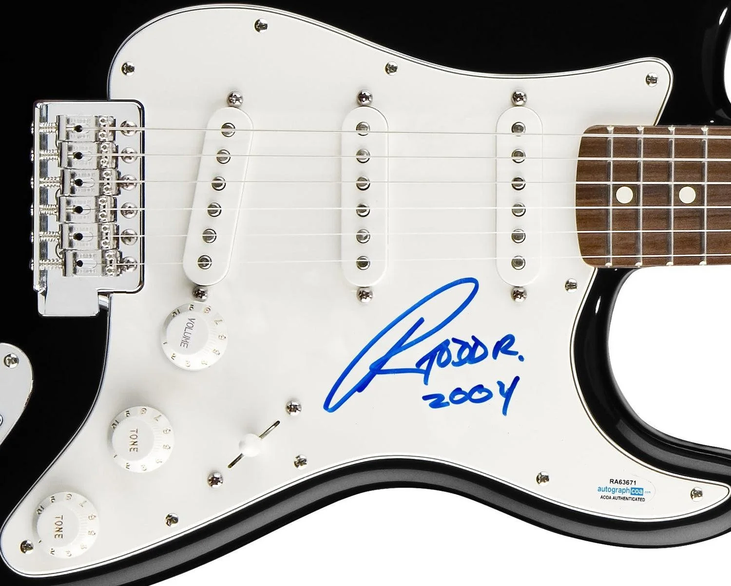 Todd Rundgren Signed Autographed Guitar ACOA, изображение 3