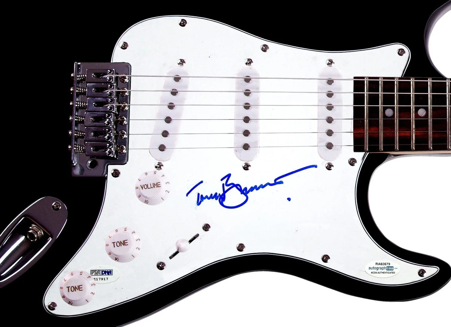 Tony Bennett Signed Autographed Guitar ACOA, image 2
