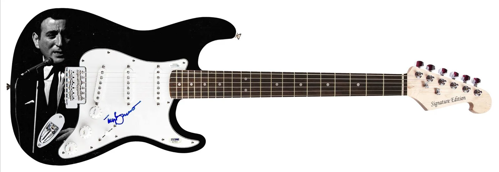 Tony Bennett Signed Autographed Guitar ACOA, image 2