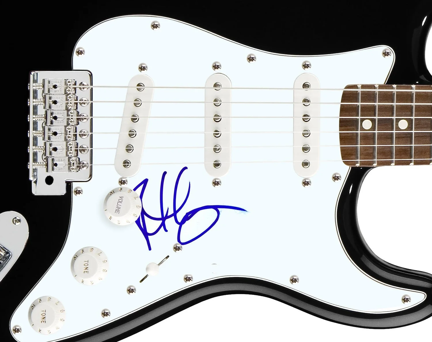 The Six Robert Harvey Signed Autographed Guitar, image 2