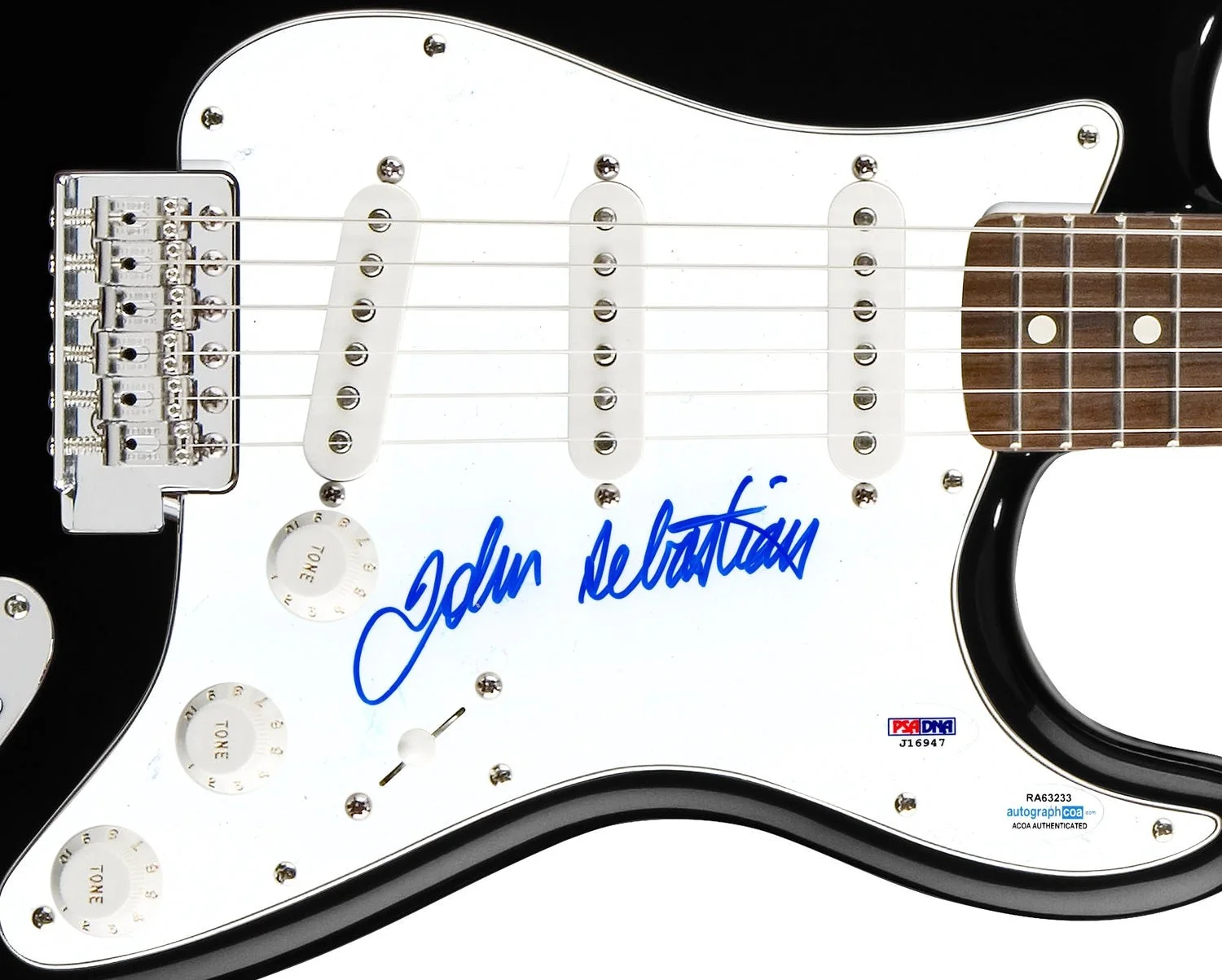 The Lovin' Spoonful John Sebastian Signed Autographed Guitar ACOA PSA, изображение 2