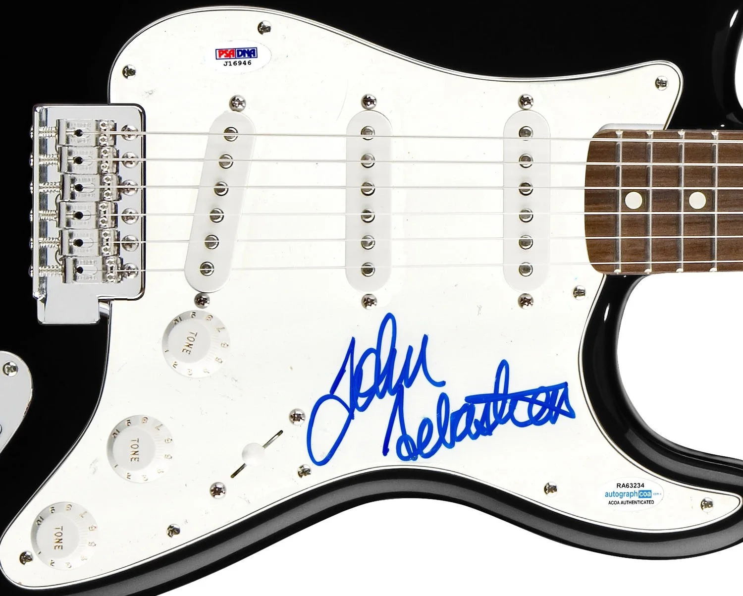 The Lovin' Spoonful John Sebastian Signed Autographed Guitar ACOA PSA, изображение 2