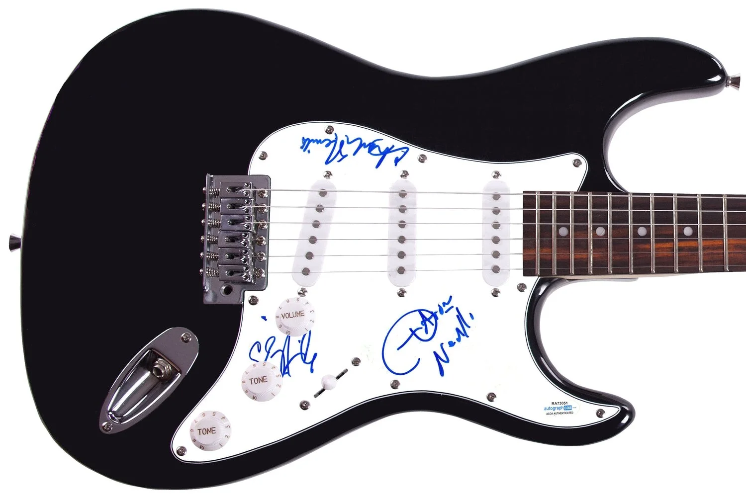 The Neville Brothers Signed Autographed Guitar ACOA, image 2