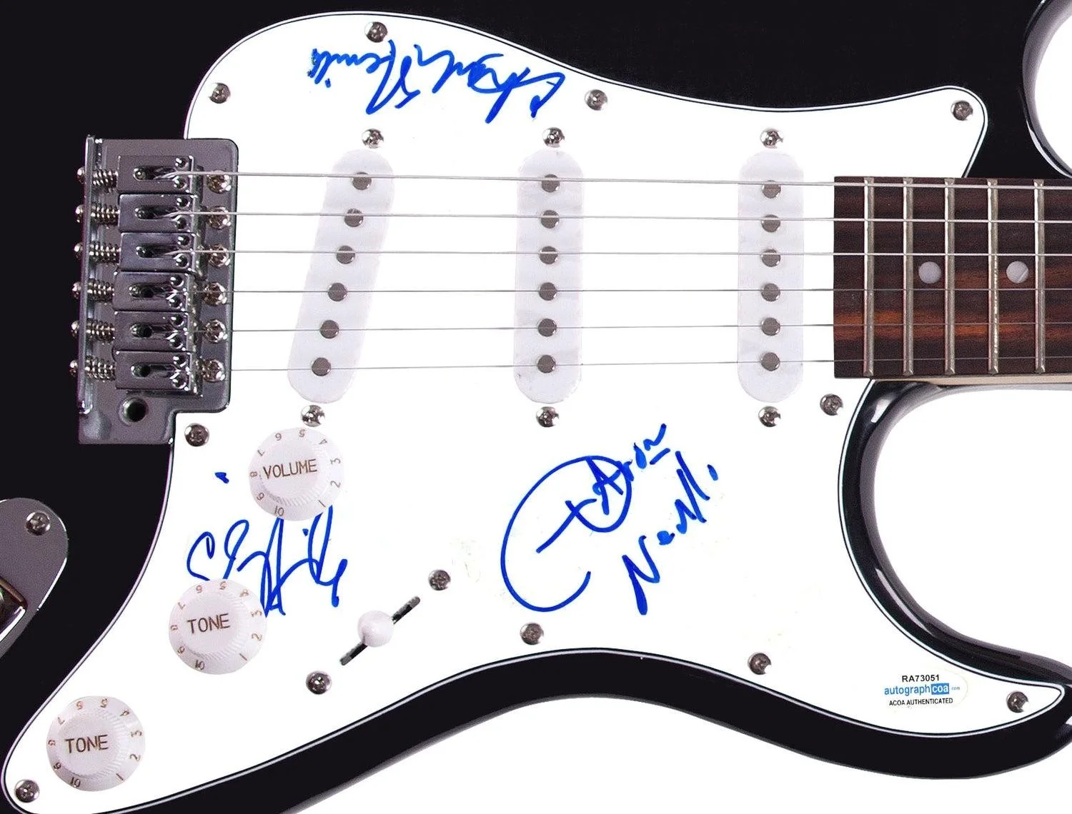 The Neville Brothers Signed Autographed Guitar ACOA, image 3