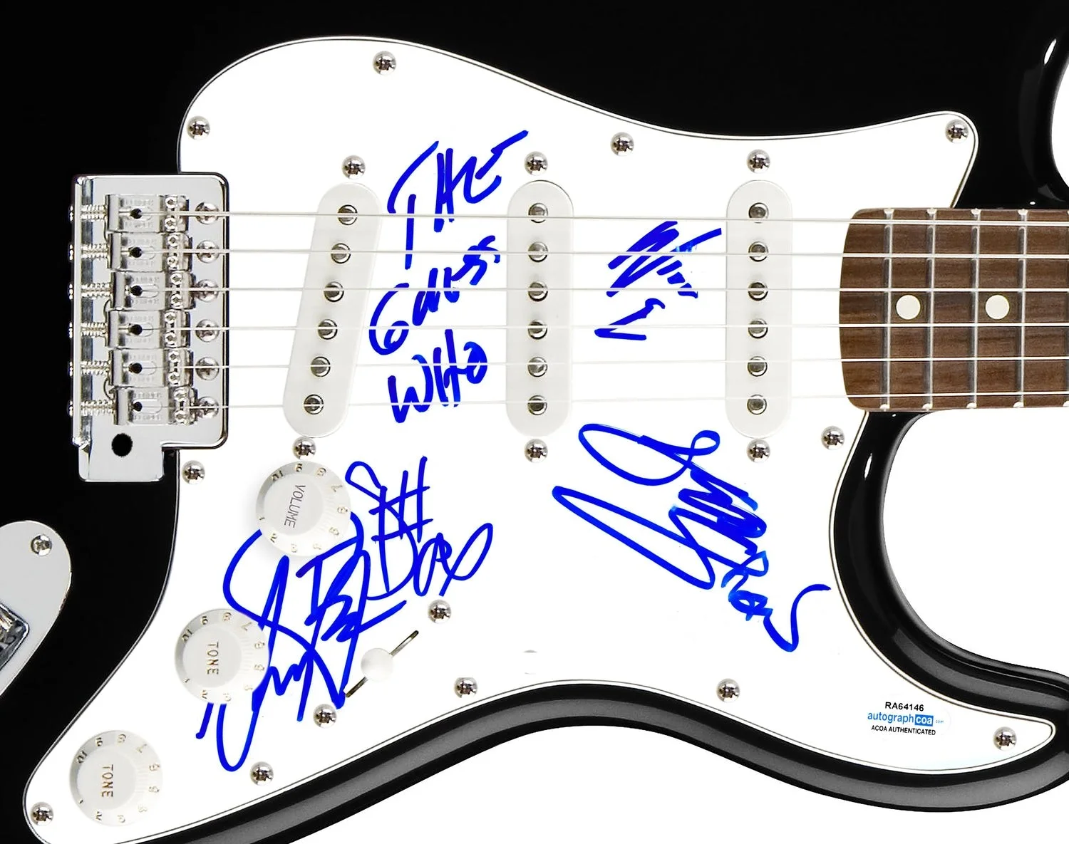 The Guess Who Signed Autographed Guitar ACOA, image 2