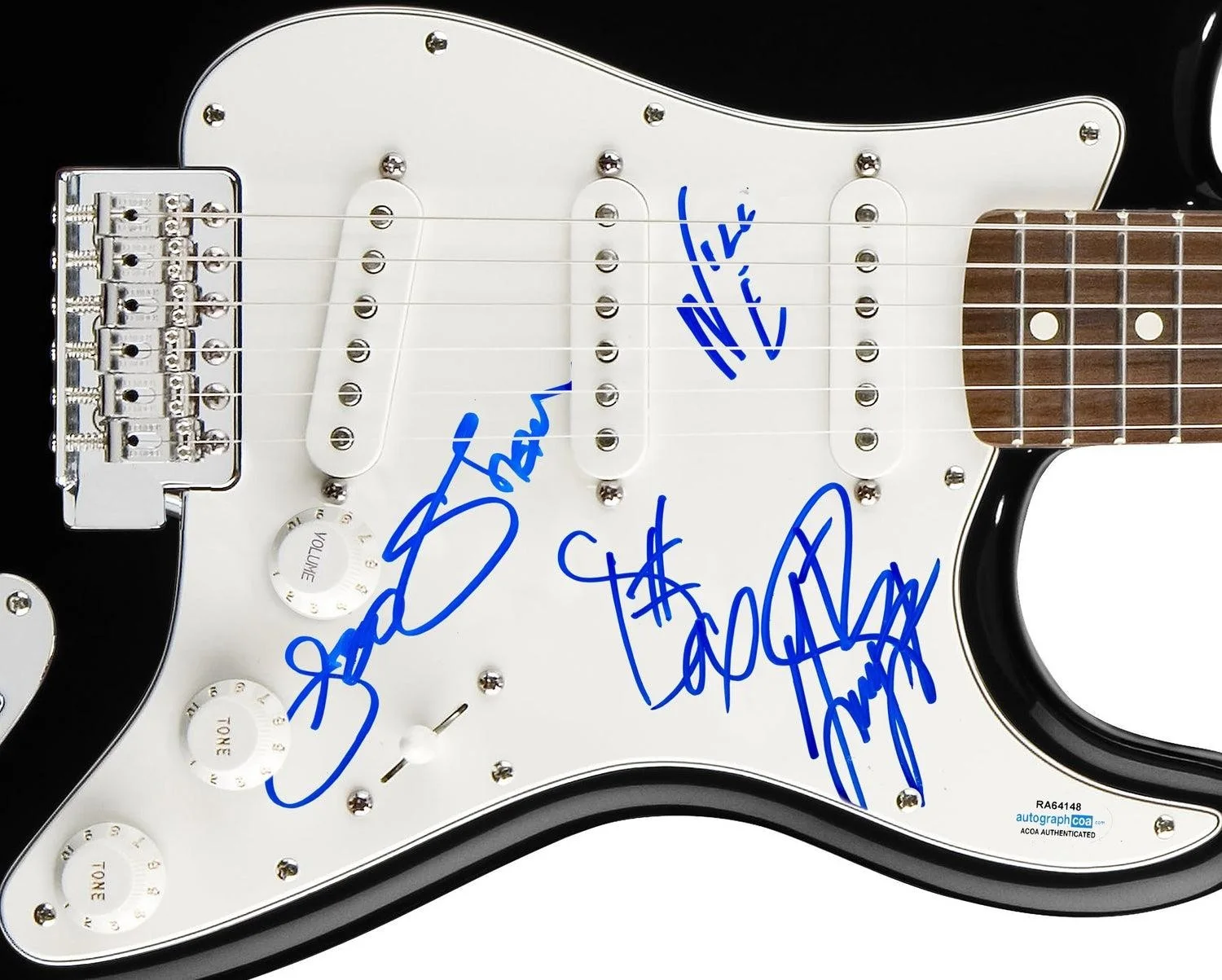 The Guess Who Signed Autographed Guitar ACOA, image 3