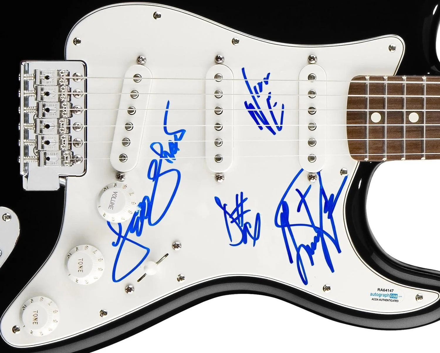 The Guess Who Signed Autographed Guitar ACOA, image 3