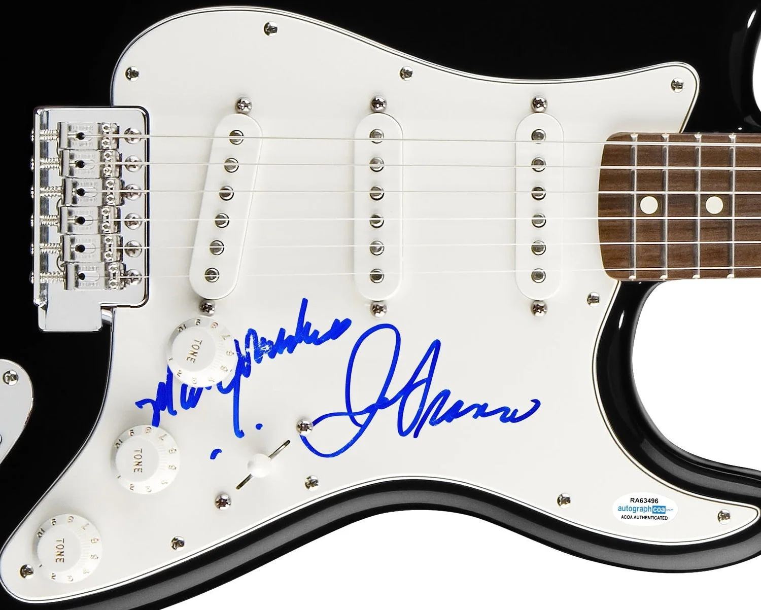 The Good Rats Joey Franco Signed Autographed Guitar ACOA, image 2