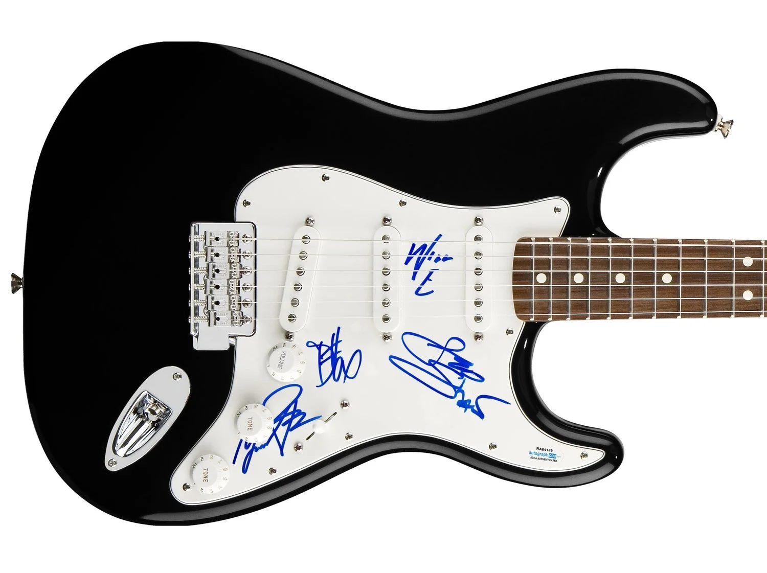 The Guess Who Signed Autographed Guitar ACOA, image 2