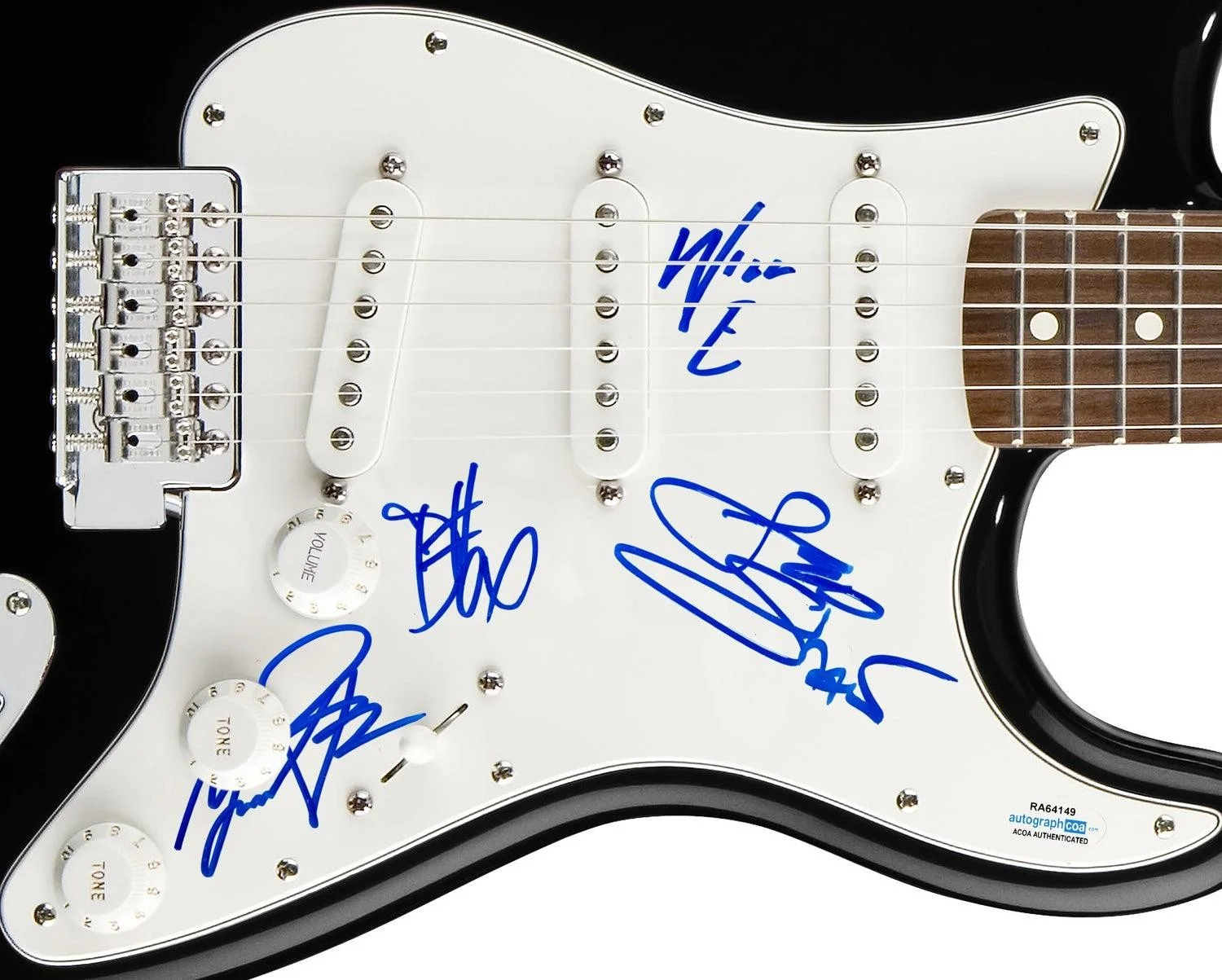 The Guess Who Signed Autographed Guitar ACOA, image 3