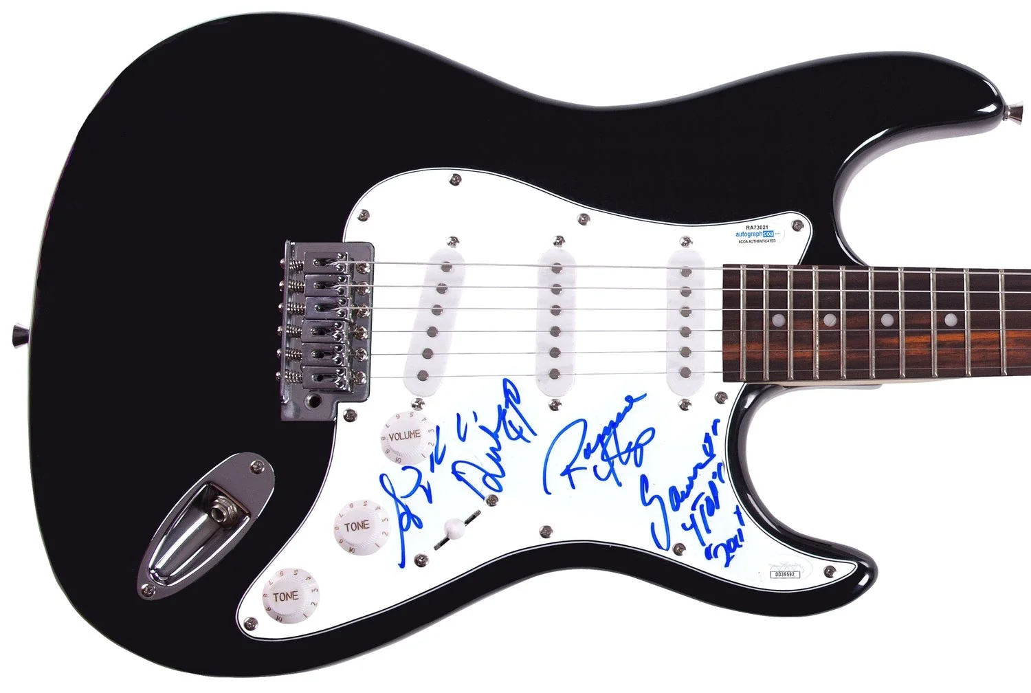 The Four Tops Signed Autographed Guitar ACOA, image 2